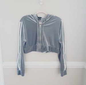Rue 21 Crop Top Hooded Jacket